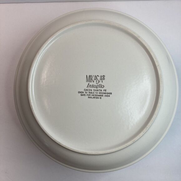 Mikasa Santa Fe Serving Bowl 9 3/8 inch diameter Intaglio CAC24 Stoneware - Picture 9 of 10